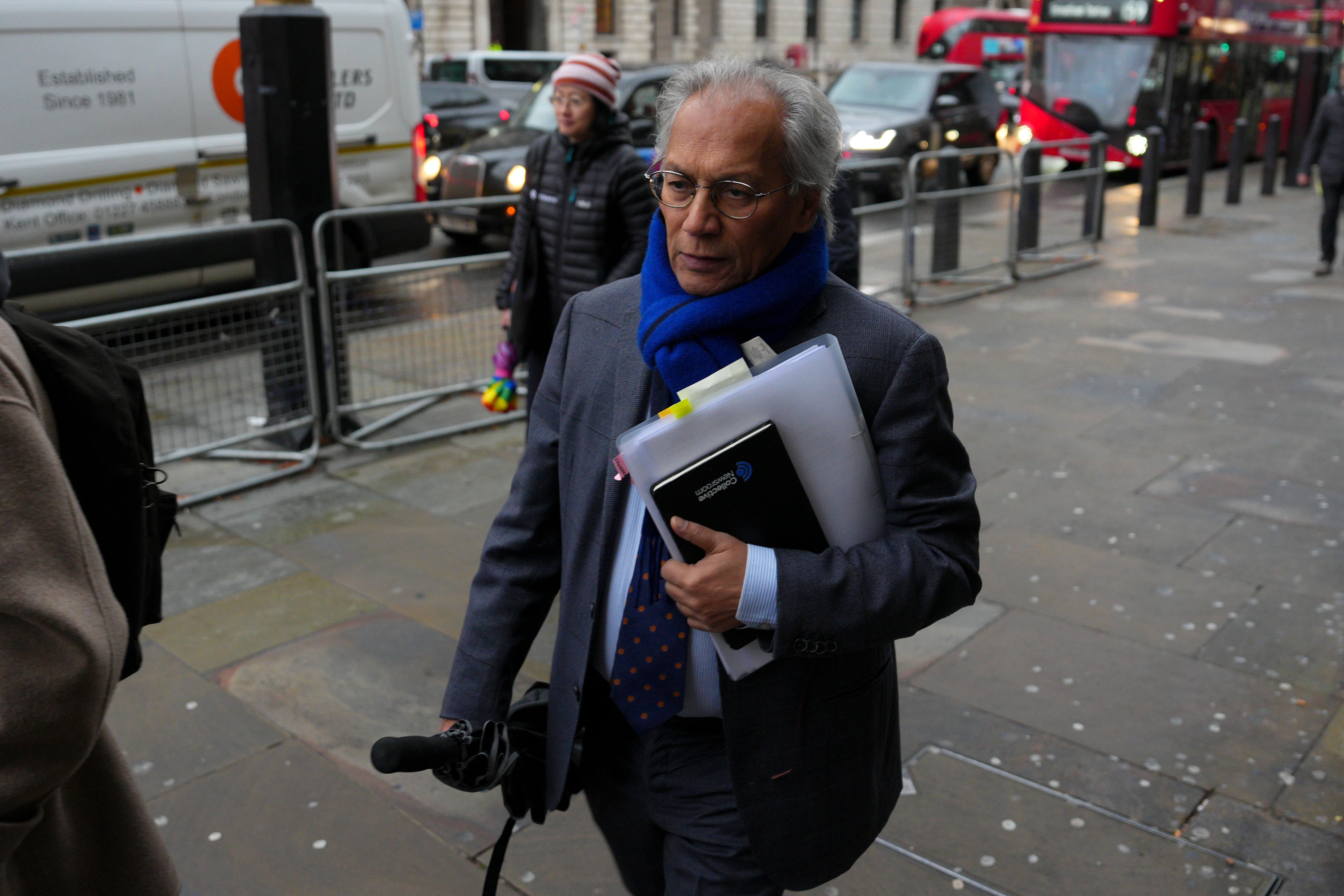 BBC chair Samir Shah arriving for the committee hearing on Monday
