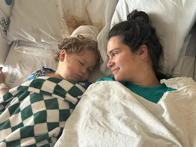 <p>An Oregon mother and her four-year-old son are both undergoing cancer treatment after they received their diagnoses on the same day</p>