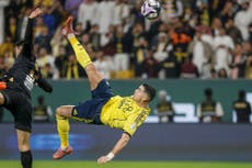 Cristiano Ronaldo scores stunning bicycle kick for Al-Nassr on road to 1,000-goal barrier