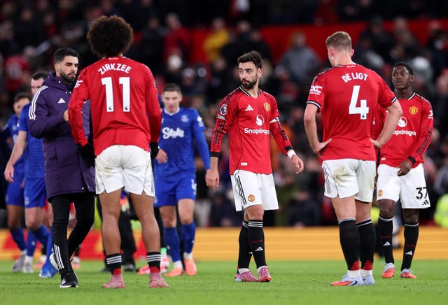 <p>Man United slipped to a disappointing defeat against Everton on Monday</p>
