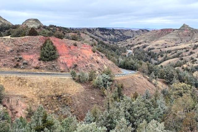 <p>Storms, the erosive landscape and aging infrastructure caused a 150-foot (45-meter) section of roadway to slump in spring 2019</p>