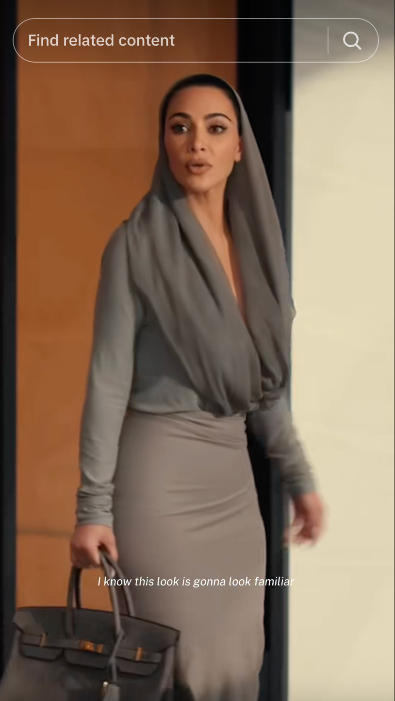 Kim Kardashian in ‘All’s Fair’ wearing the Birkin