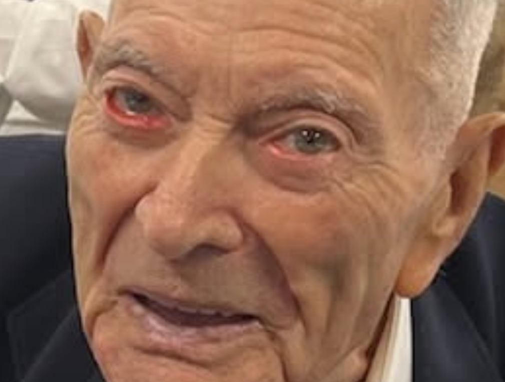 Clarence Woods, 90, was the oldest of the fishermen who survived the brutal ordeal