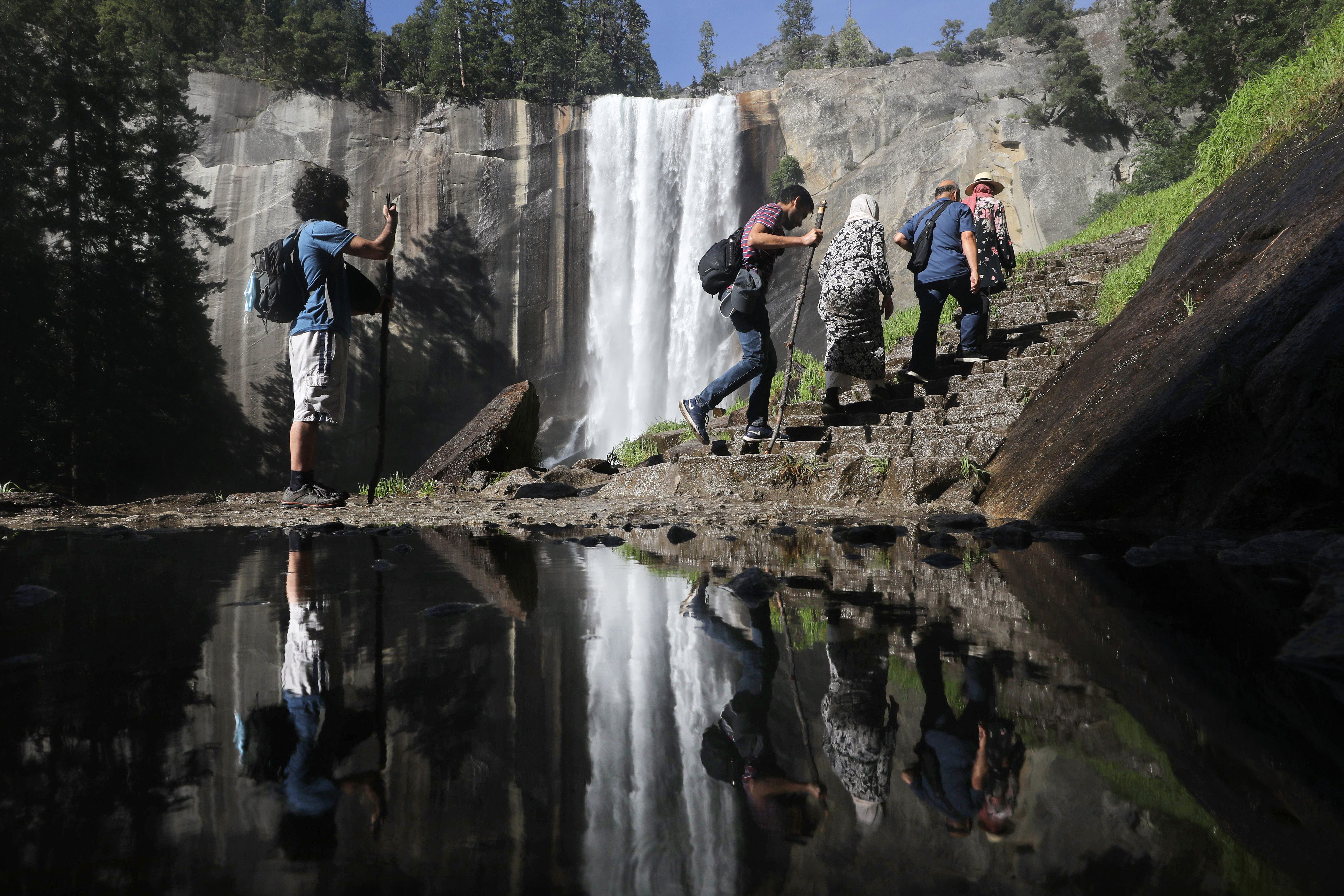 Several popular trails in Yosemite National Park have been closed since 2023 while officials investigate the crack in the rock formation