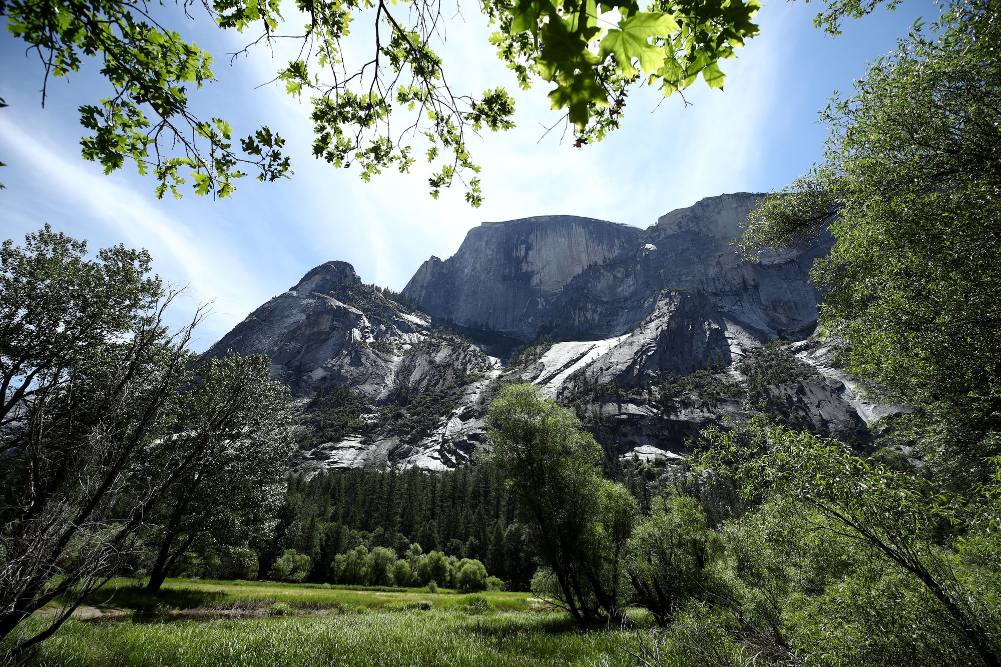 Half Dome is a famous hiking area located just next to the Royal Arches in Yosemite National Park