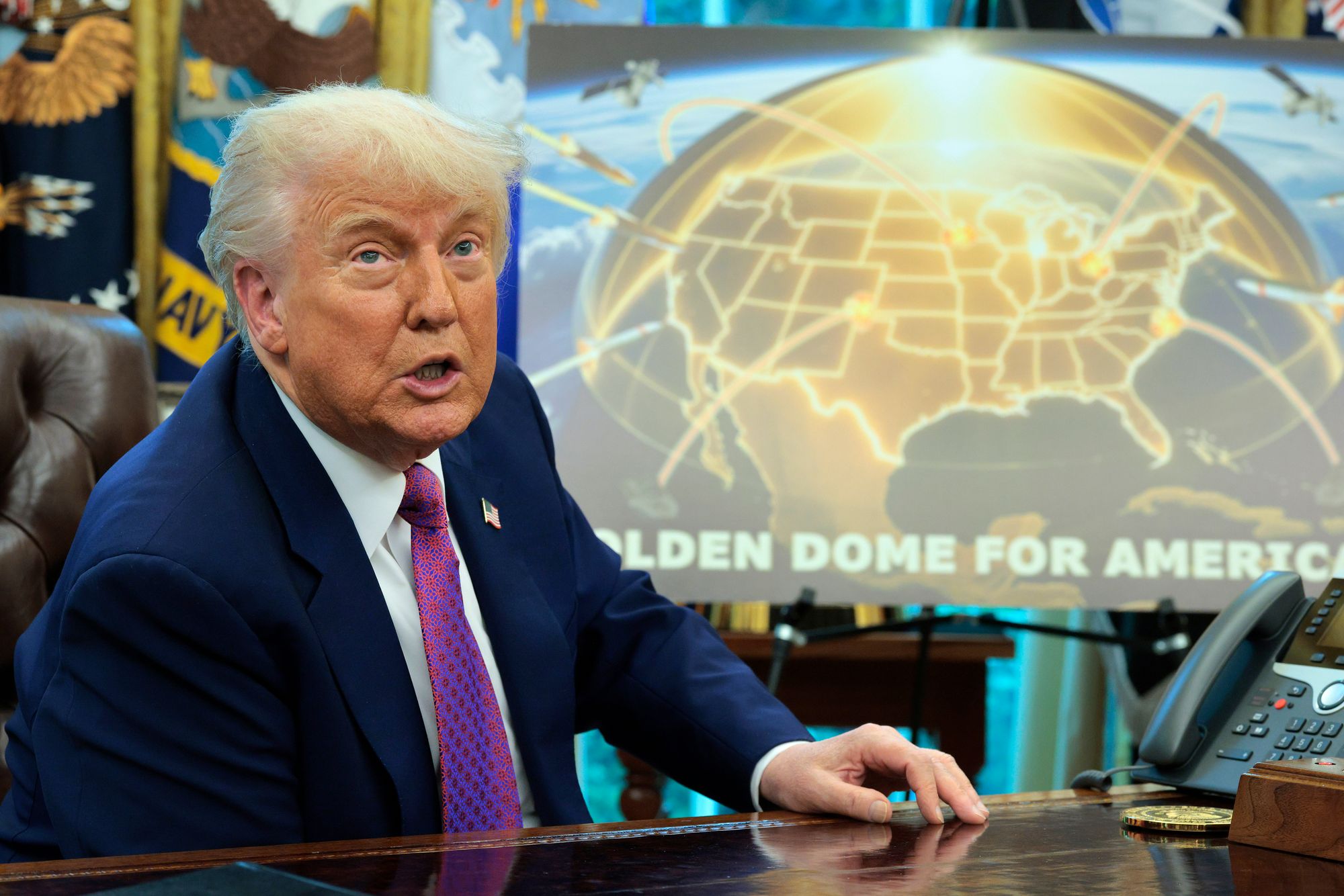 President Donald Trump signed an executive order in May calling for the development of a ‘Golden Dome’ missile defense system