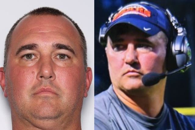<p>Virginia high school football coach Travis Turner, 46, is wanted on five counts of possession of child pornography and five counts of using a computer to solicit a minor, authorities said </p>