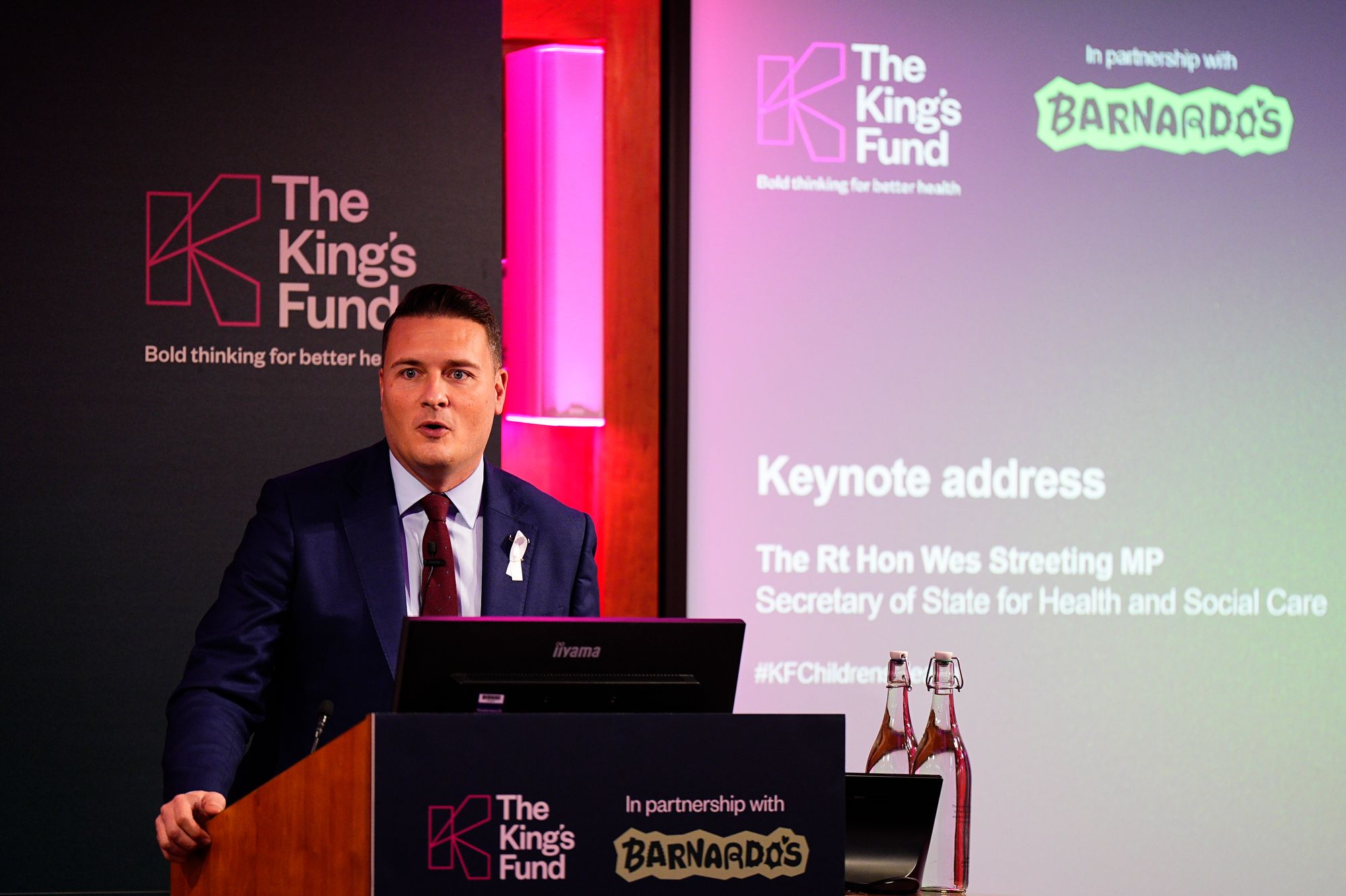 Wes Streeting spoke at a conference hosted by the King’s Fund