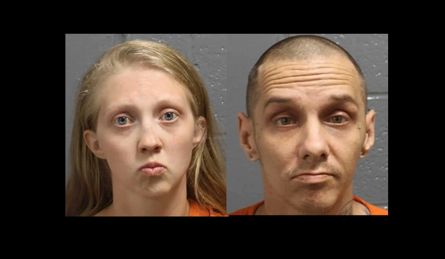 <p>Darci Lambert, 24, and Jordan McGuire, 34, were arrested and charged with second-degree murder after their daughter, Locklynn McGuire, was killed on November 18 by one of the family's dogs that was locked in her room. Locklynn was attacked by the same dog on November 6</p>