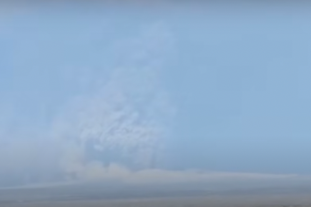 Moment Ethiopia volcano erupts for first time in almost 12,000 years