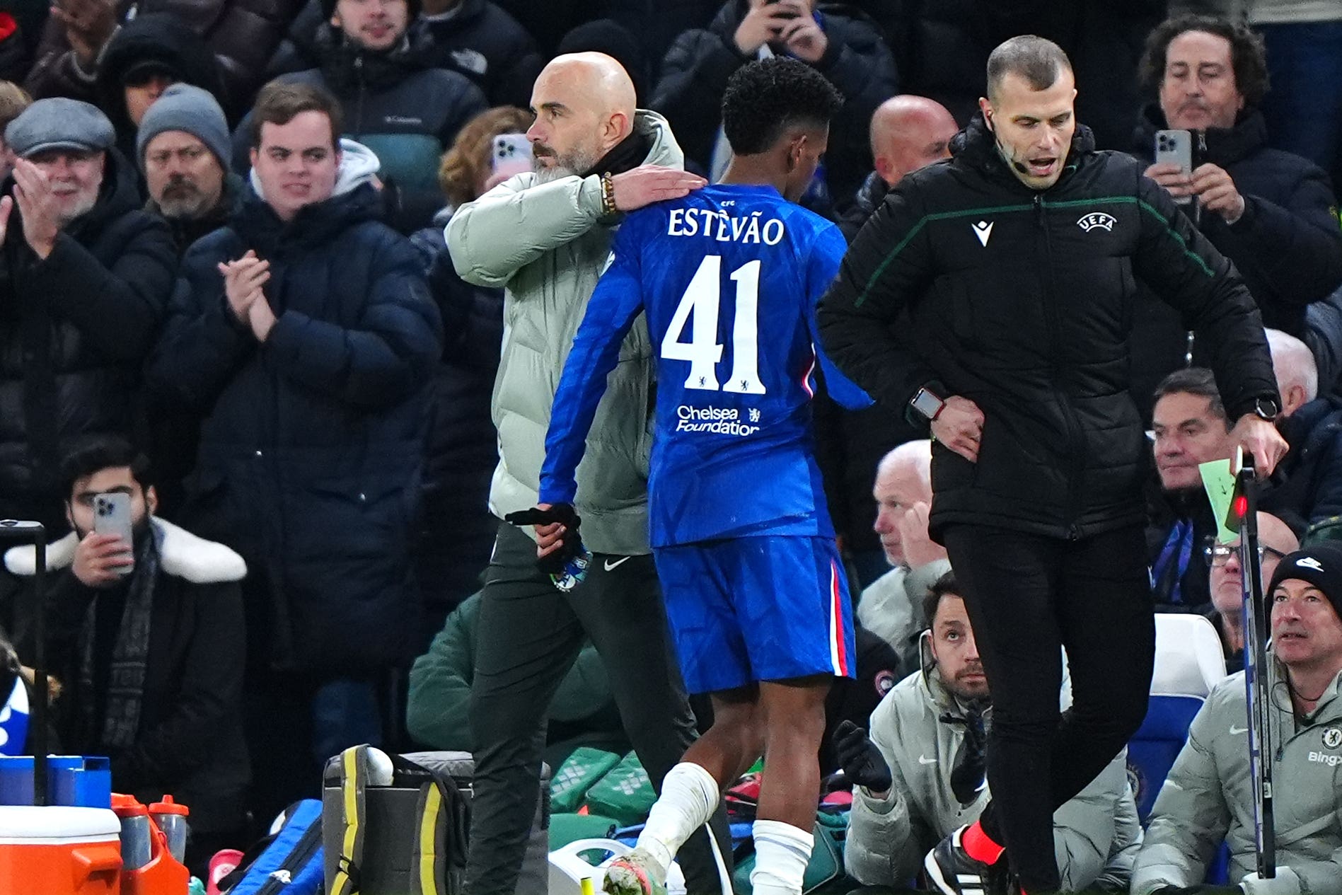 Enzo Maresca has turned his attention to Arsenal after an Estevao-inspired Chelsea beat Barcelona (Bradley Collyer/PA)