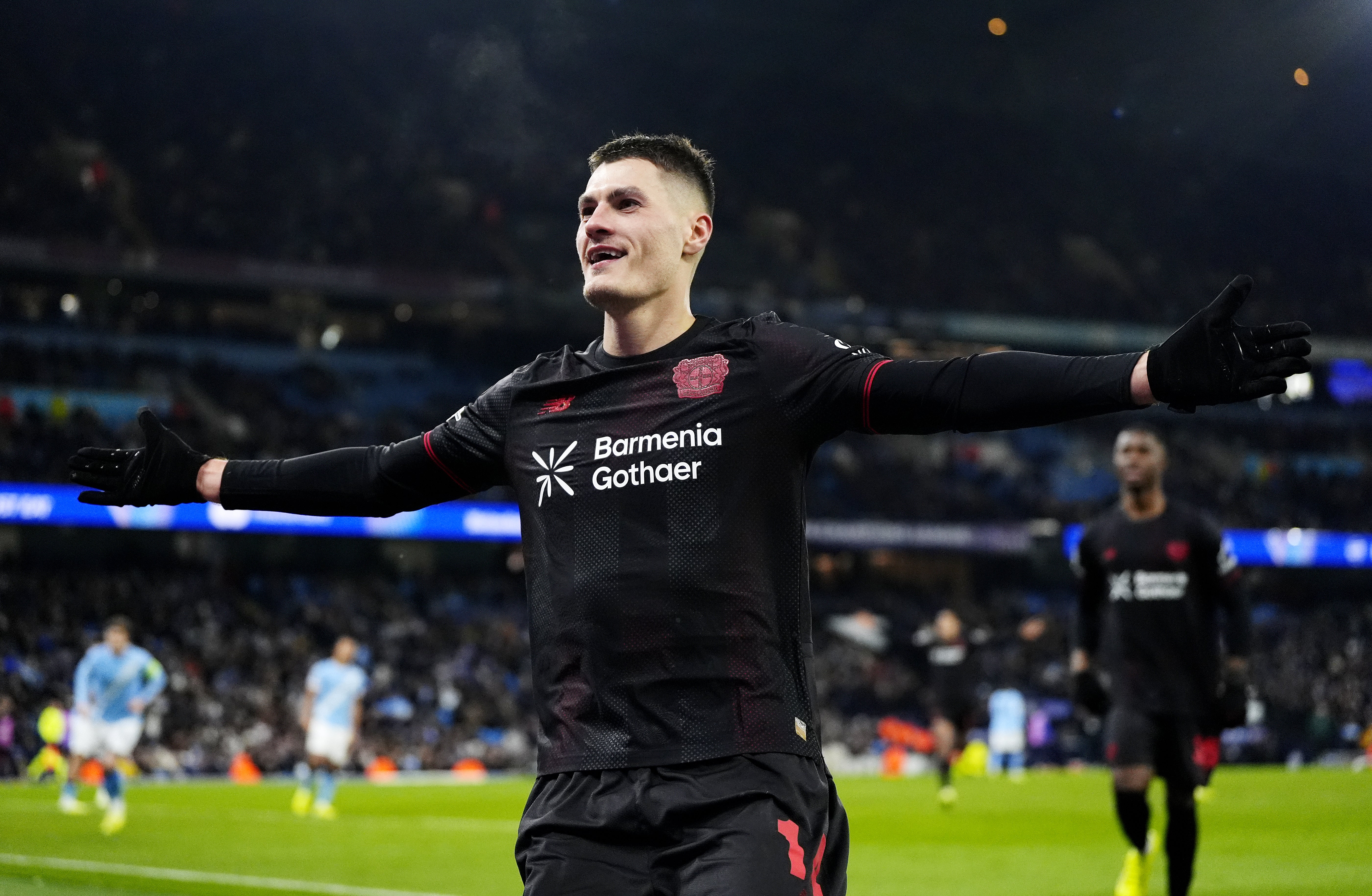 Patrik Schick scored Bayer Leverkusen’s second goal (Nick Potts/PA)