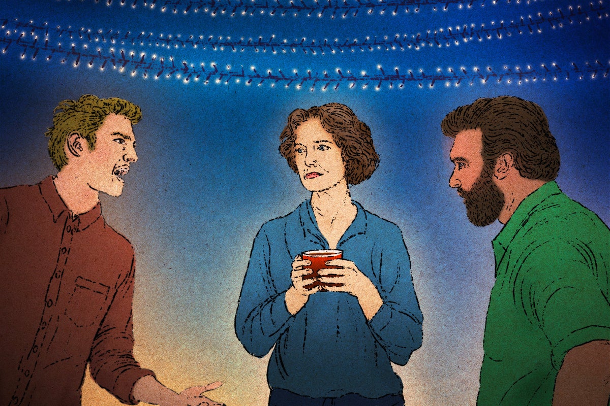 Here's a strategy to get through stressful holiday gatherings. Act like a dull rock