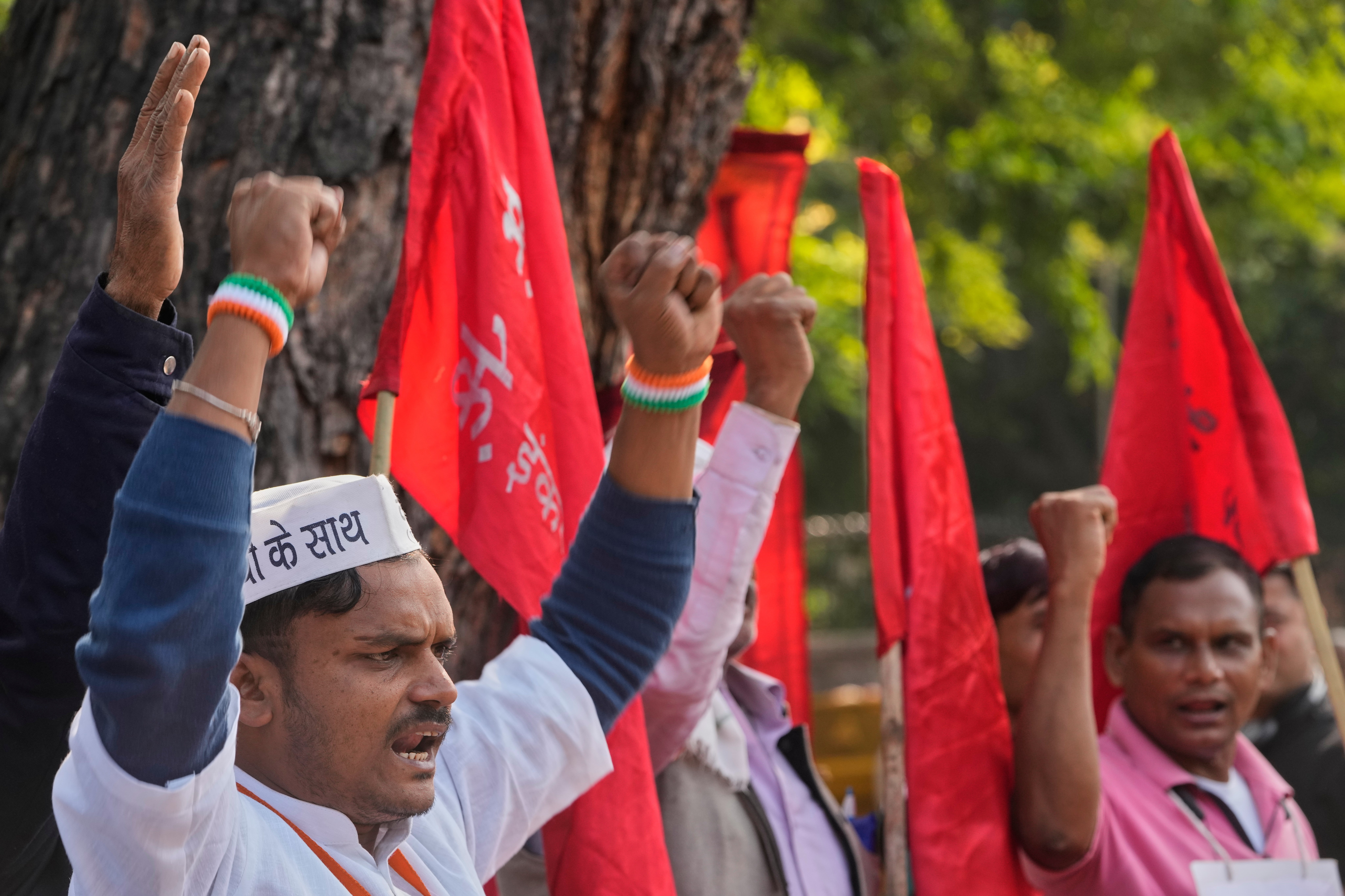 India Labor Protest