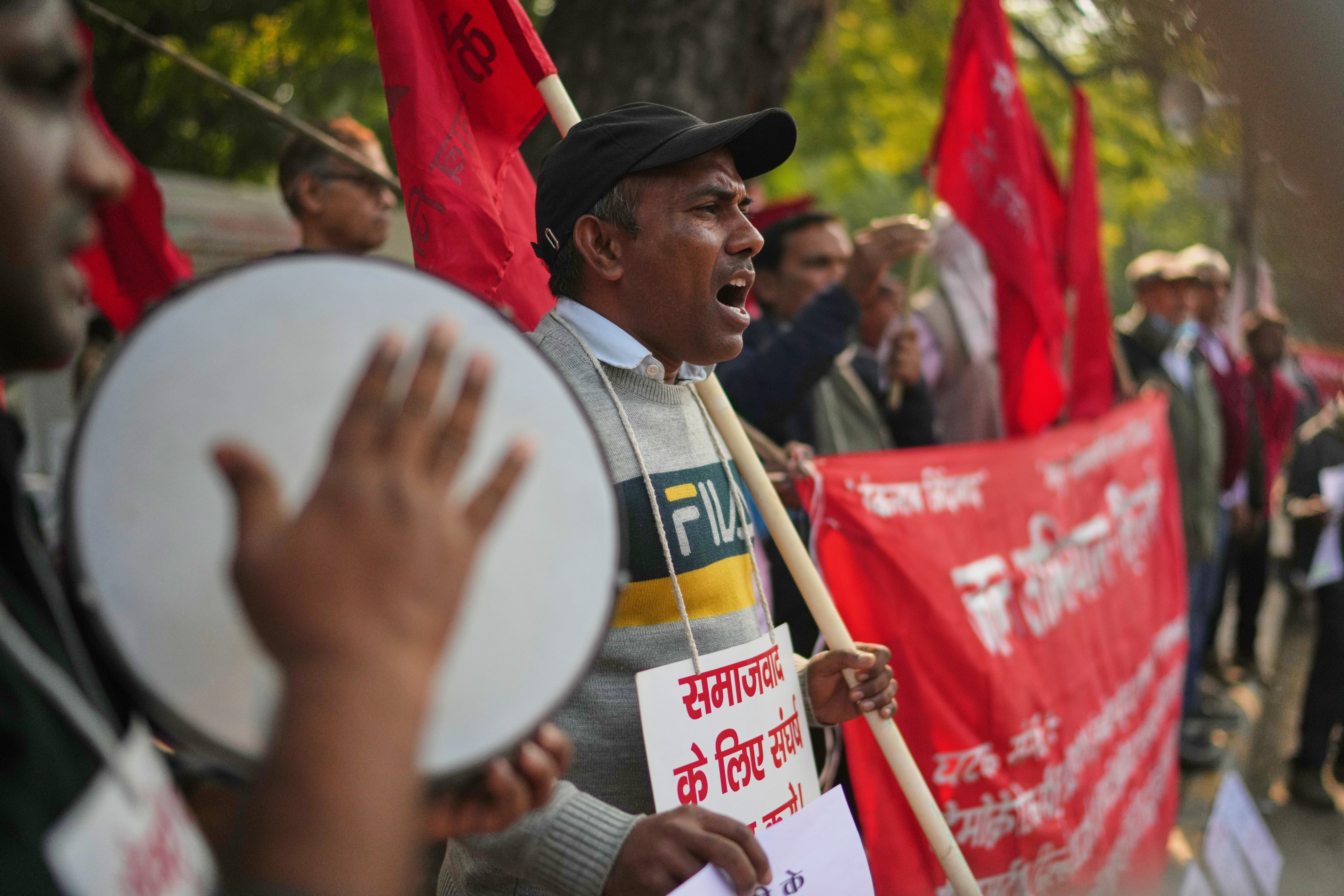 India Labor Protest