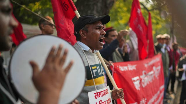 India Labor Protest
