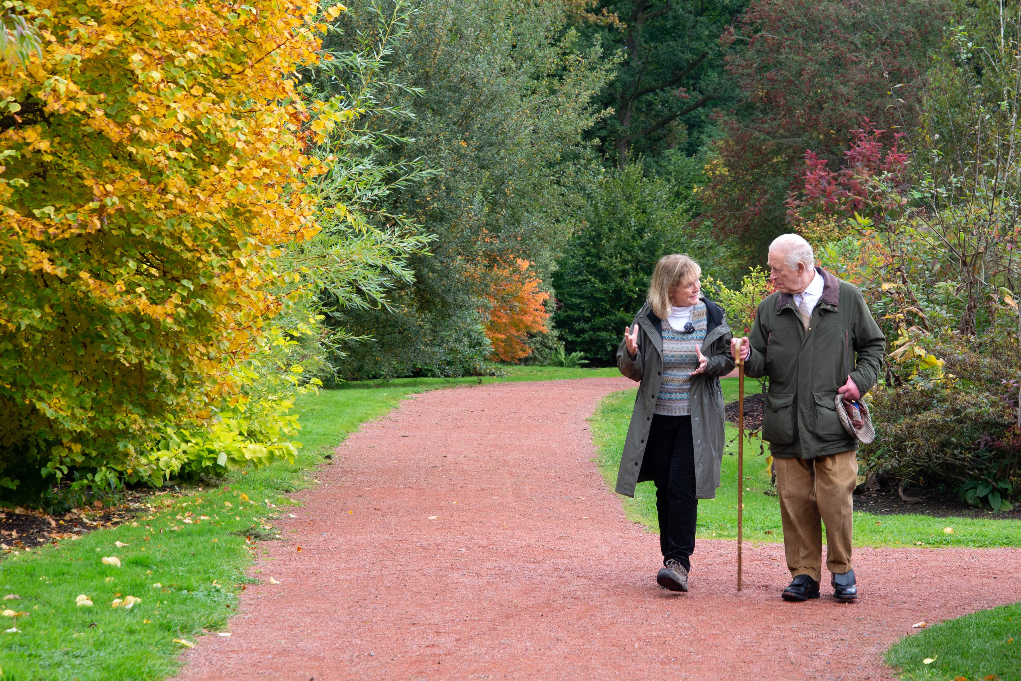 The King joined Martha Kearney at Dumfries House for a special Christmas edition of BBC Radio 4’s This Natural Life (This Natural Life (The King’s Foundation/PA)