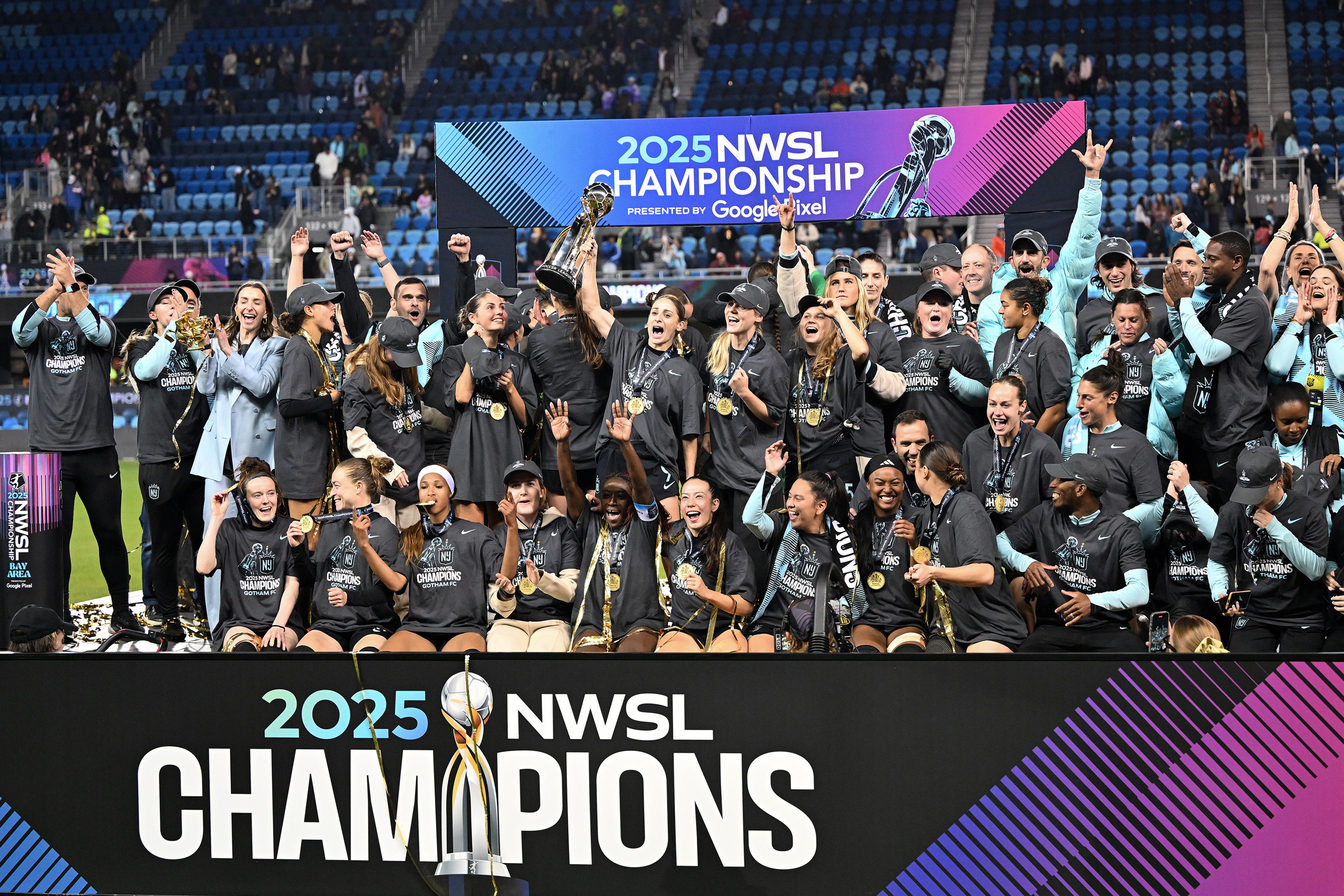 Gotham FC won the NWSL championship on Saturday