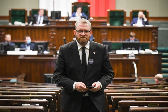 <p>Far-right Polish politician Grzegorz Braun</p>