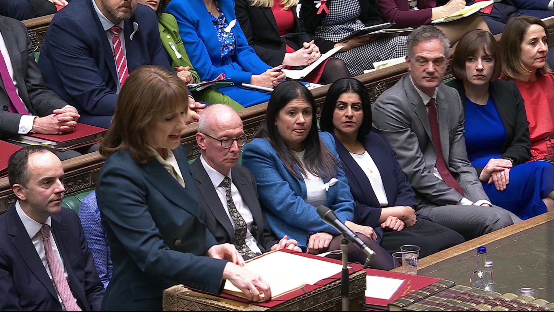 Rachel Reeves delivering her Budget