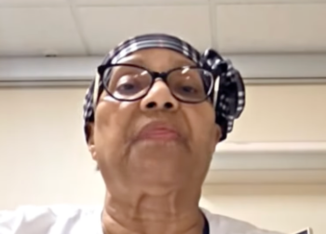 <p>Pamala Bronner (pictured) claims her belongings, including her dentures and her mother's ashes, vanished after she underwent leg amputation surgery this month</p>