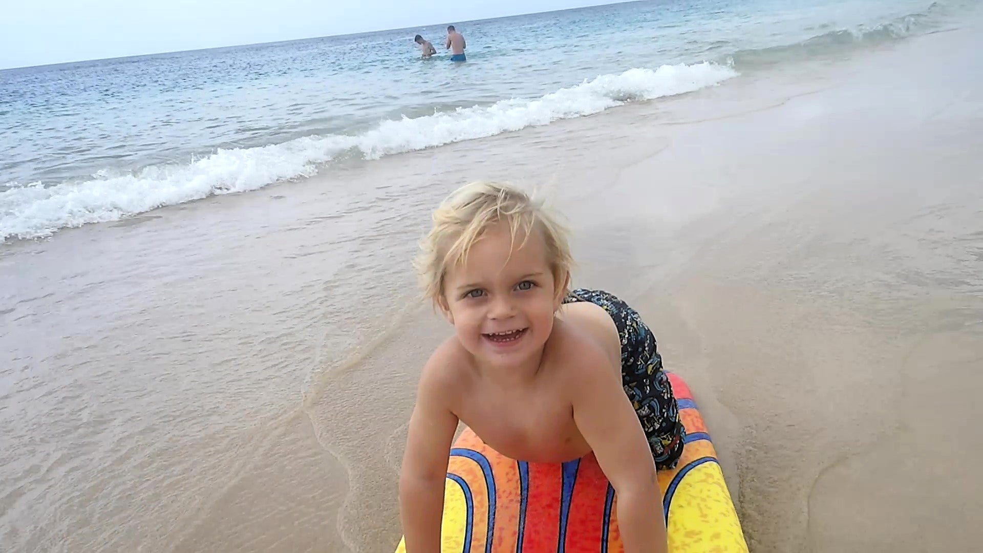 Mari's family made use of the nearby beach