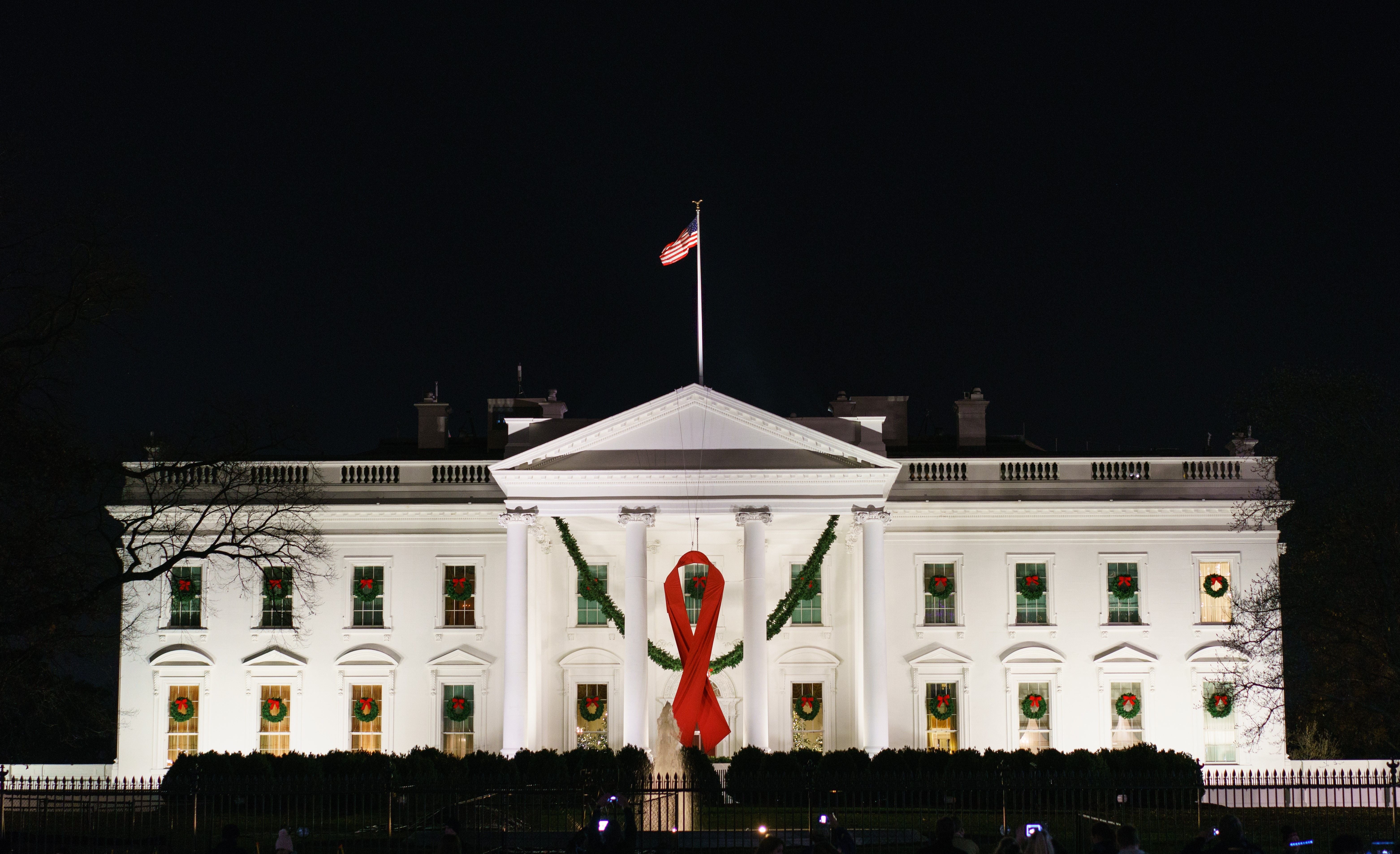 The White House, pictured in 2017, has previously commemorated World AIDS Day on December 1 every year