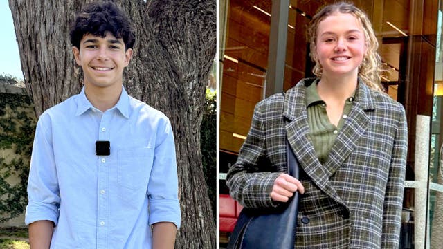 <p>Noah Jones and Macy Neyland</p>