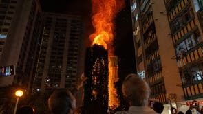 APTOPIX Hong Kong Fire