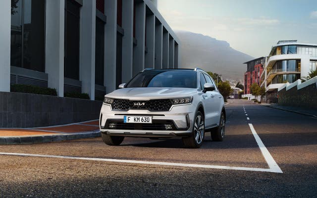 <p>In good company: The Kia Sorento is the seven-seat plug-in hybrid sister car to the World Car Award-winning Kia EV9 electric SUV</p>