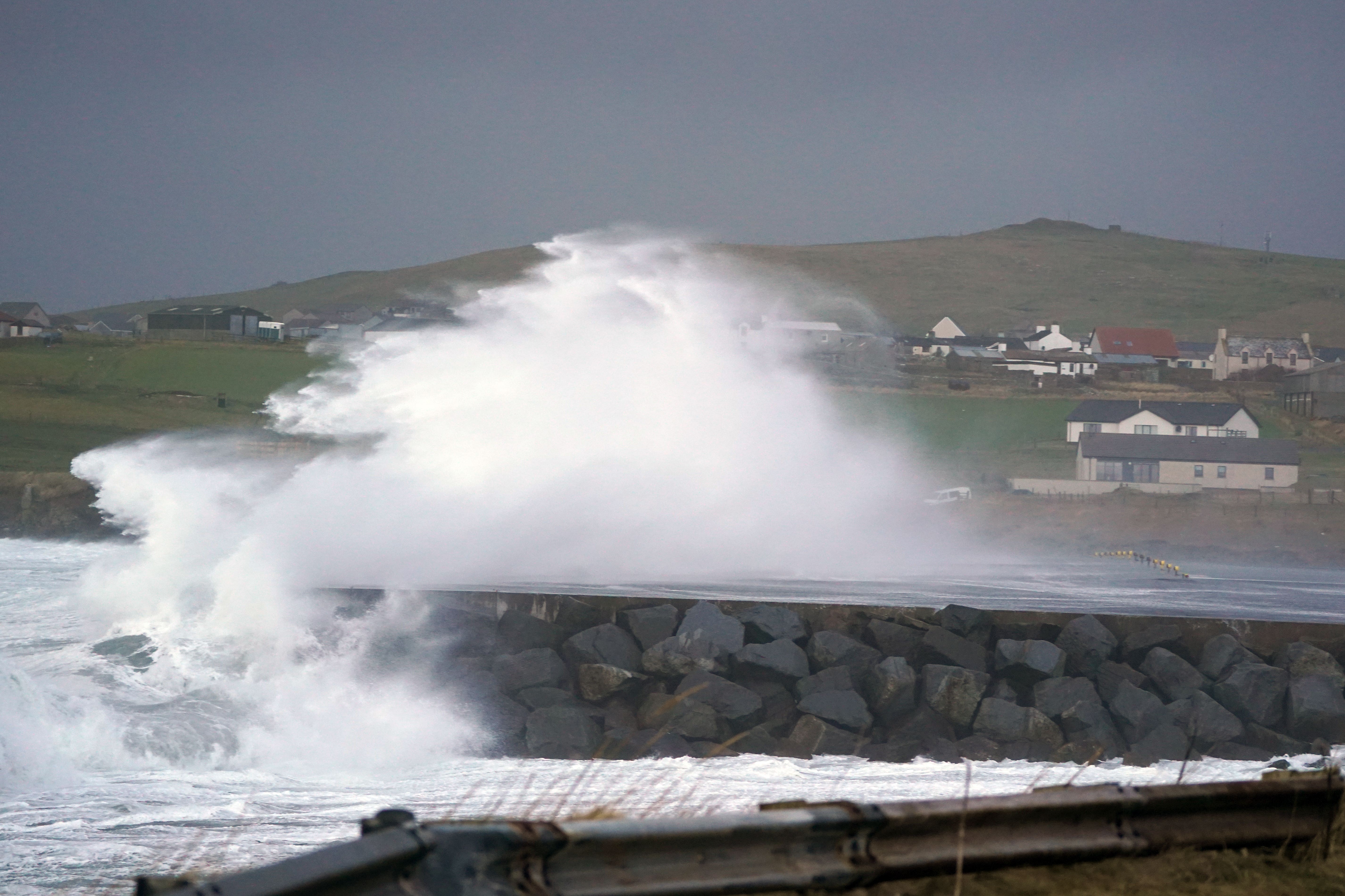 A yellow weather warning for strong winds covers Orkney, Shetland and western parts of the Highlands and Argyll and Bute from 4pm on Thursday (PA) (Andrew Milligan/PA)