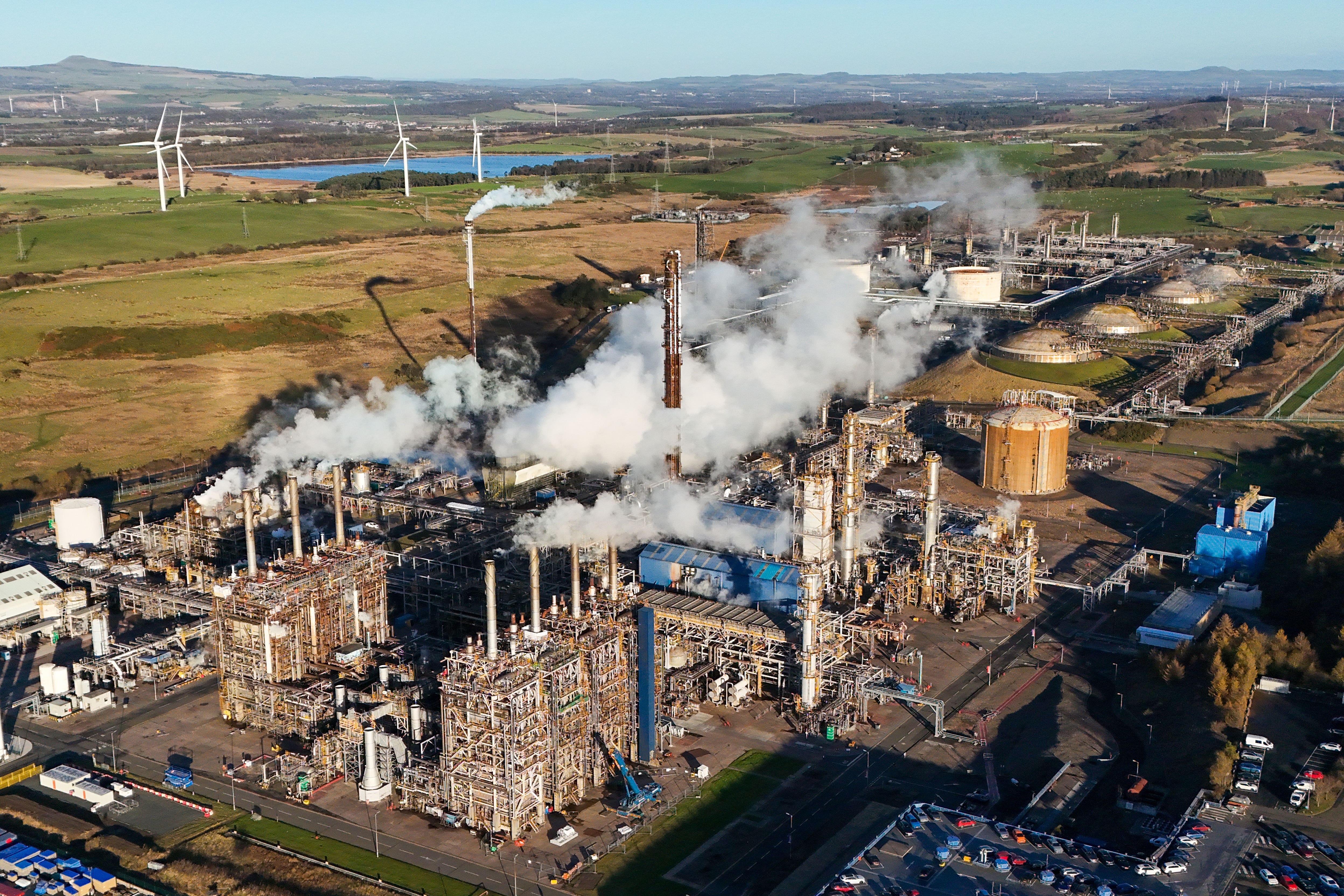 ExxonMobil plans to shut its Mossmorran plant in February (Jane Barlow/PA)