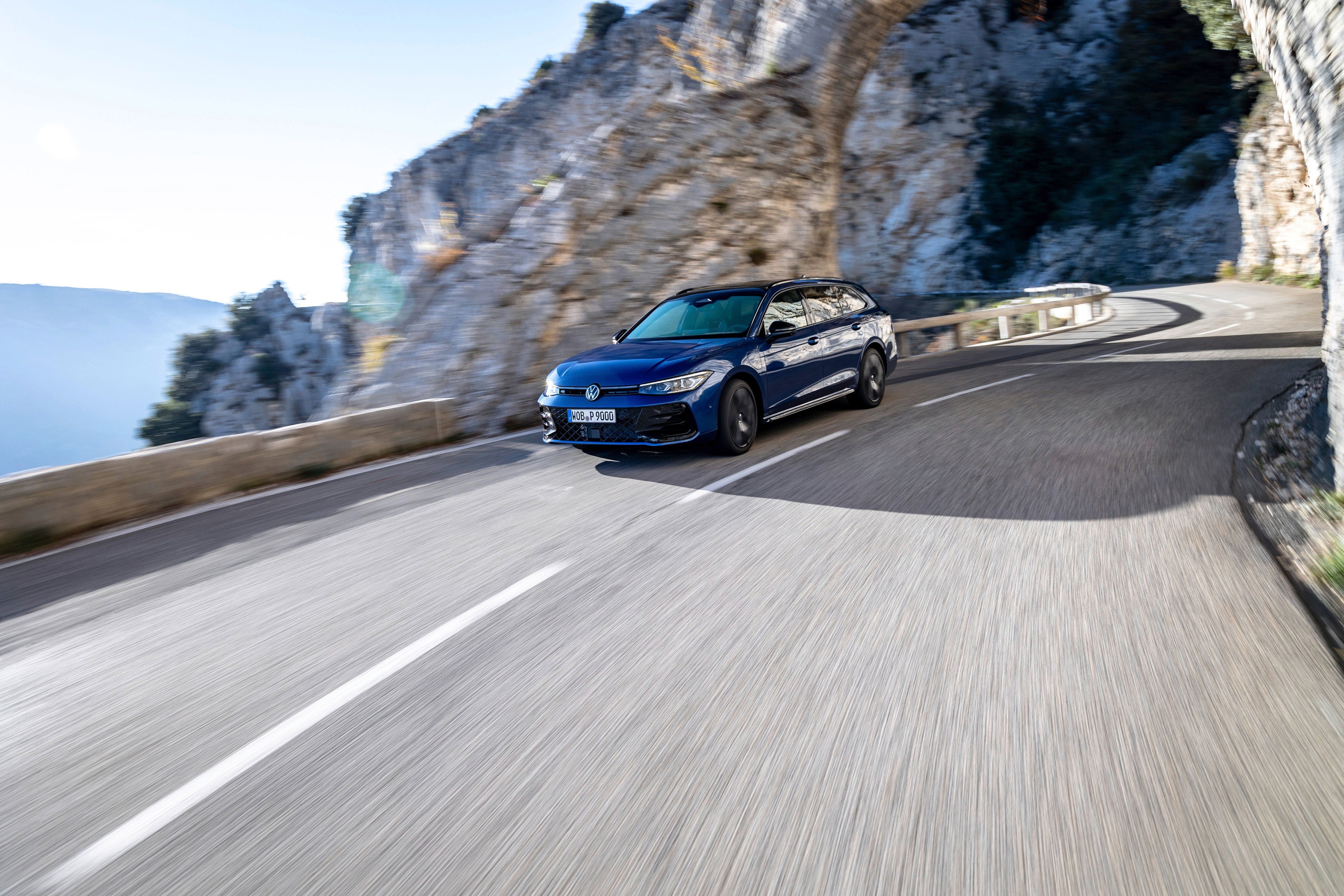 The Passat’s driving position is endlessly adjustable