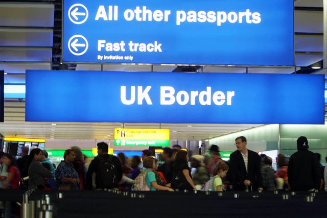 The decrease in net migration is being driven by fewer people from outside the EU arriving in the UK for work or to study, along with an increase in people moving out of the country, the ONS said (Steve Parsons/PA)
