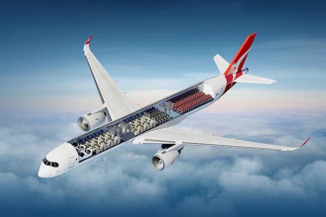 <p>Dream trip? Qantas graphic of the cabin configuration for its nonstop London-Sydney flight</p>