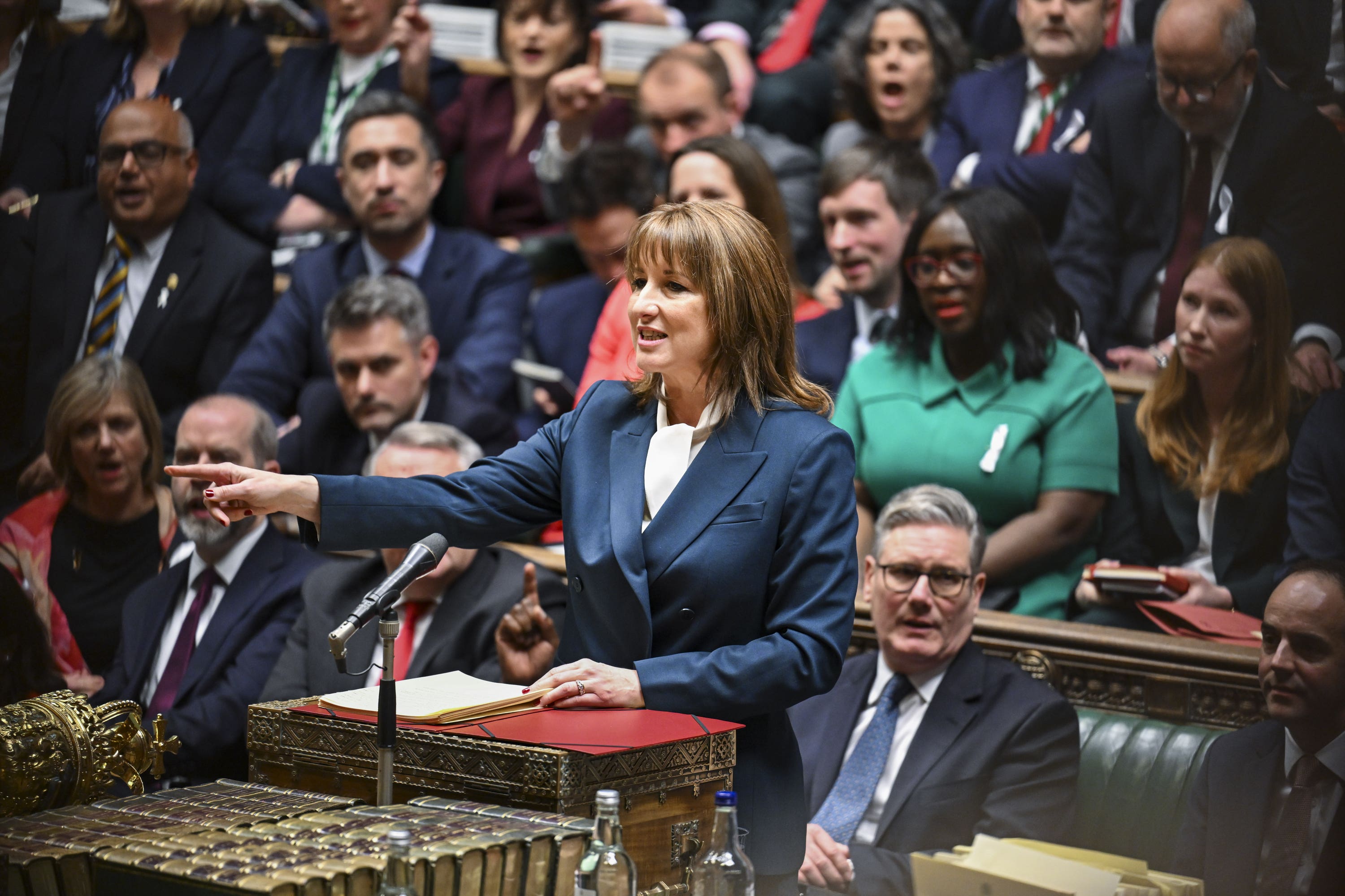 Chancellor of the Exchequer Rachel Reeves delivering her Budget in the House of Commons (House of Commons/PA)