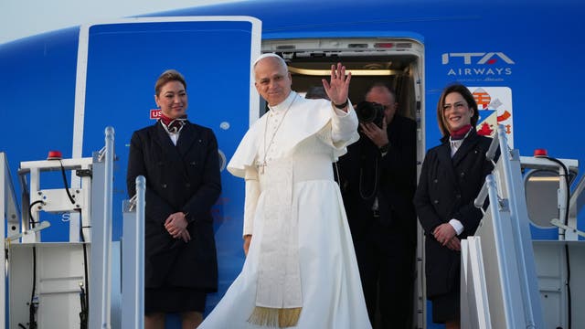 APTOPIX Italy Mideast Pope Trip