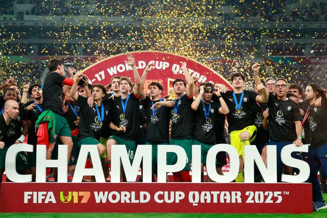 <p>Portugal beat Austria to be crowned winners of the U17 World Cup</p>