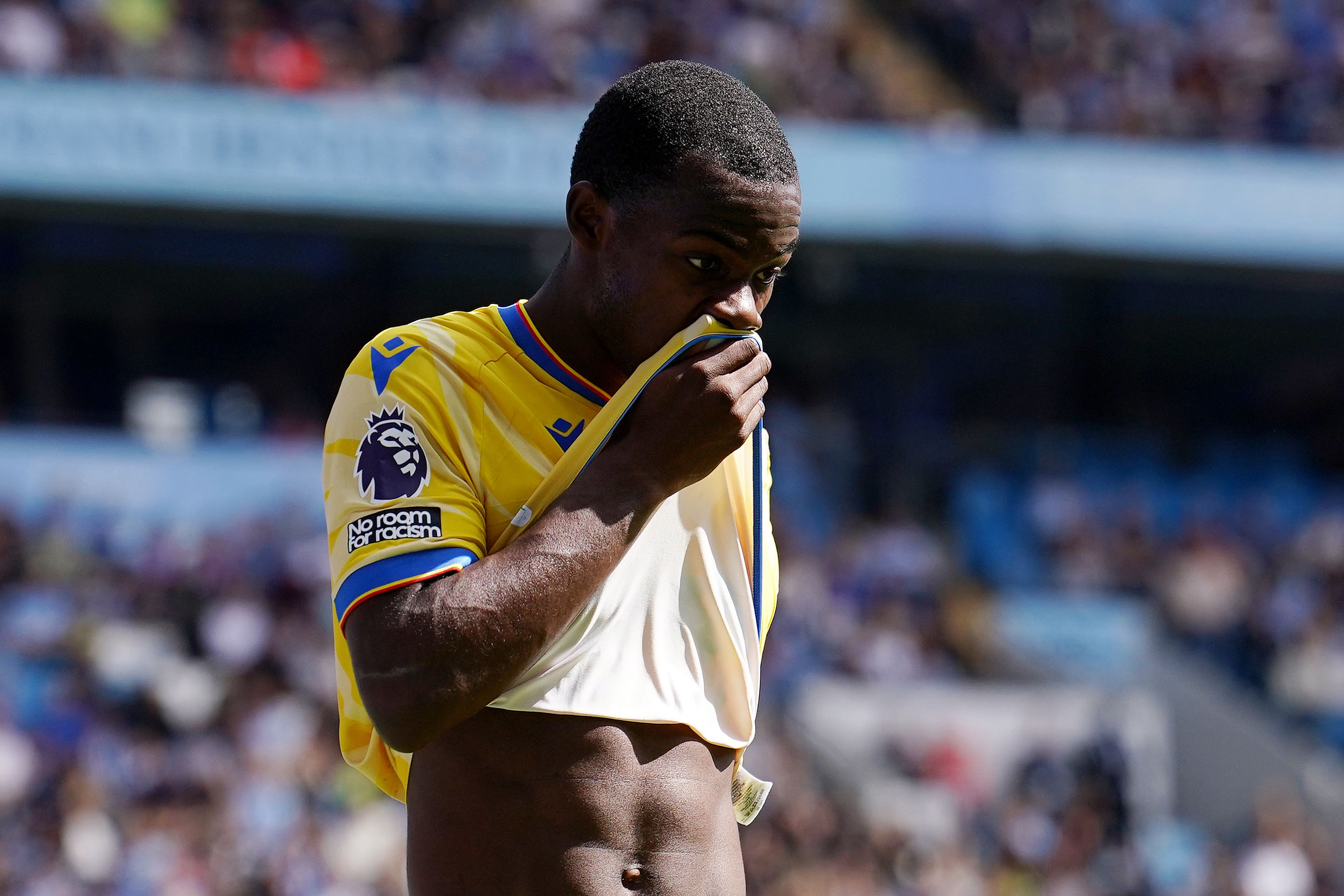 Tyrick Mitchell scored Palace’s goal but they were beaten in Strasbourg (Martin Rickett/PA)