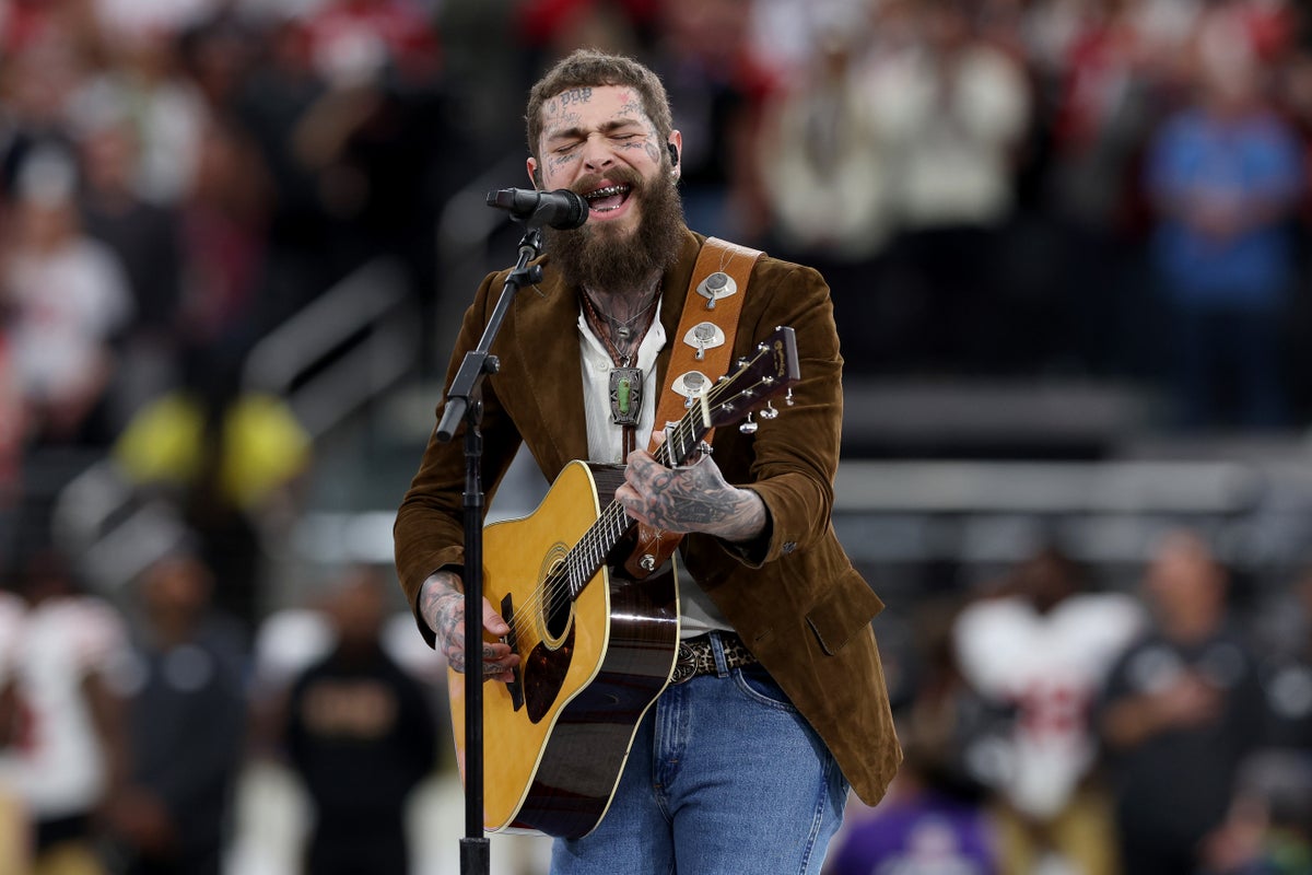 Post Malone pays heartfelt tribute to late Cowboys star Marshawn Kneeland in Thanksgiving halftime show