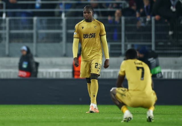 <p>Palace lost 2-1 to the Ligue 1 side</p>