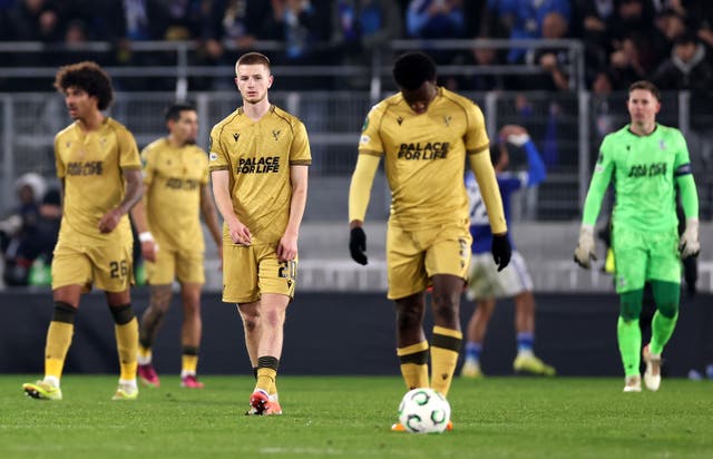 <p>Crystal Palace slipped to defeat in Strasbourg</p>