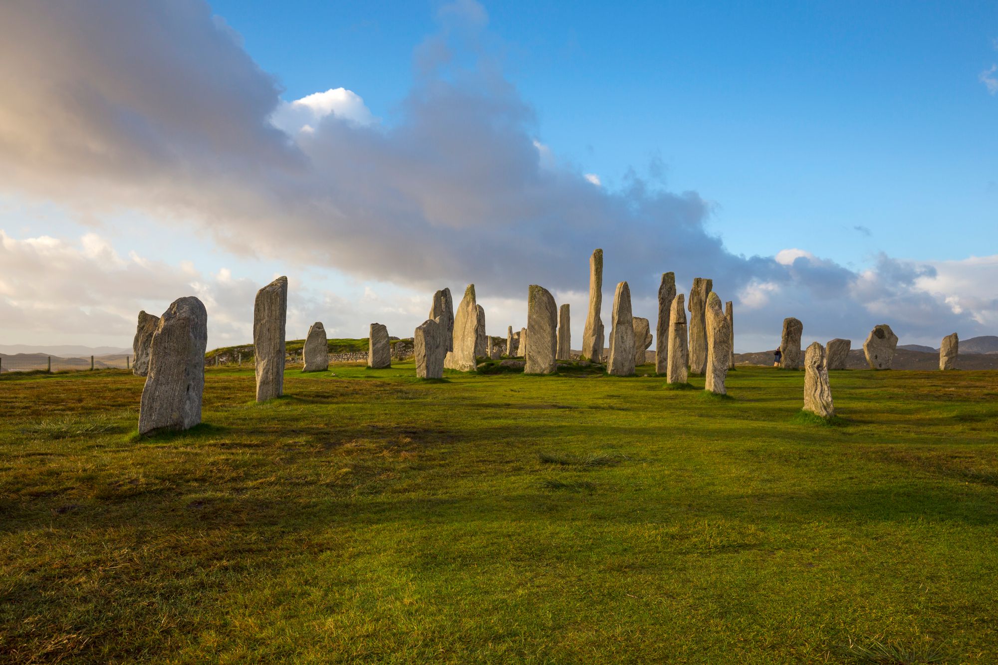 The mystical Calanais Standing Stones on the Isle of Lewis, megaliths erected around 5,000 years ago