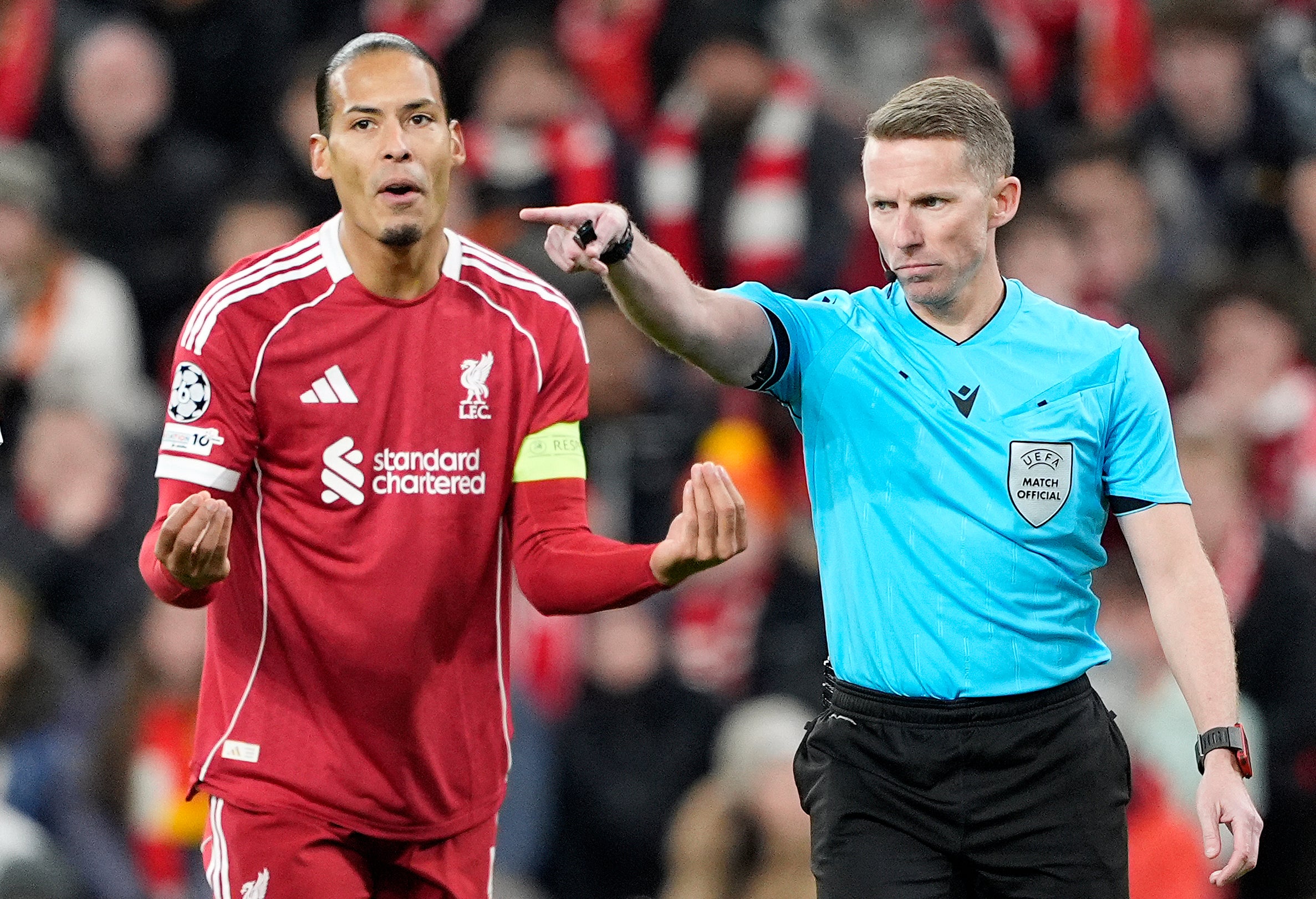 Van Dijk has conceded three penalties in all competitions this season after his handball against PSV