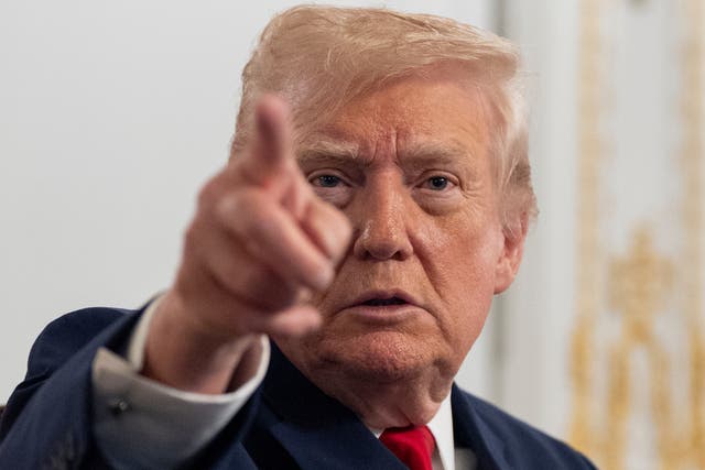 <p>Trump blasts female reporter </p>