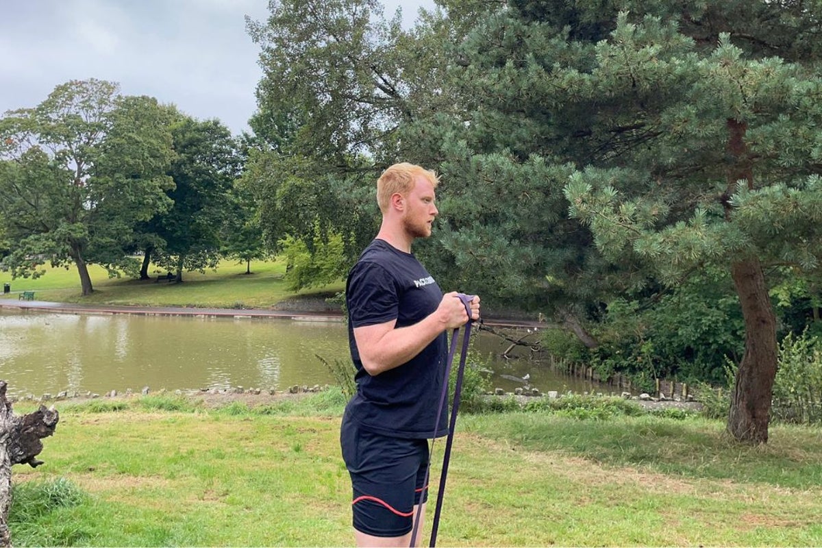 You only need one resistance band for this fitness coach’s full-body workout plan