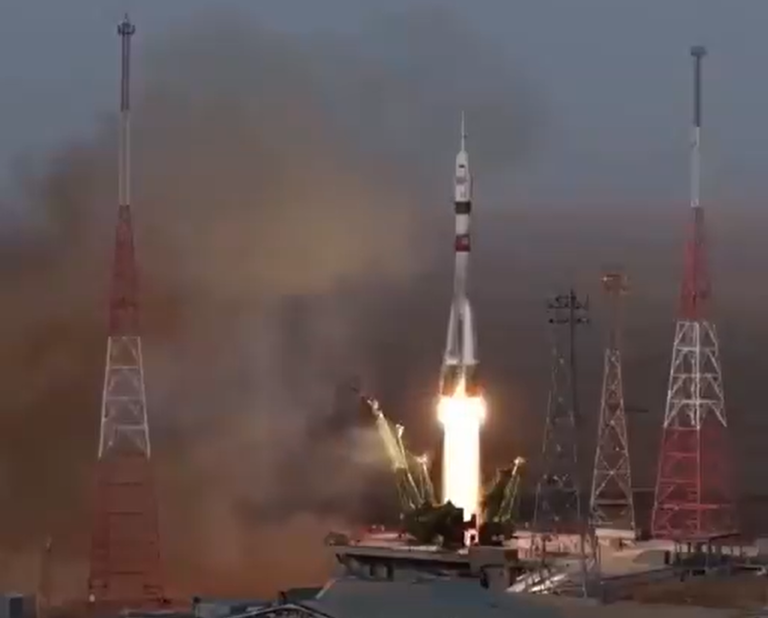 The Soyuz MS-28 rocket lifted off from the Baikonur cosmodrome in Kazakhstan on 27 November, 2025