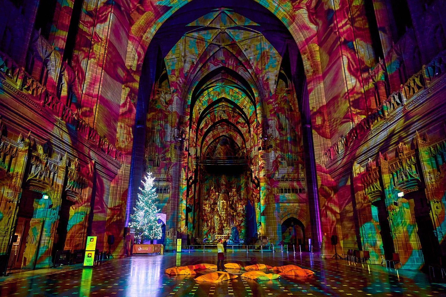 See Liverpool Cathedral lit up this Christmas