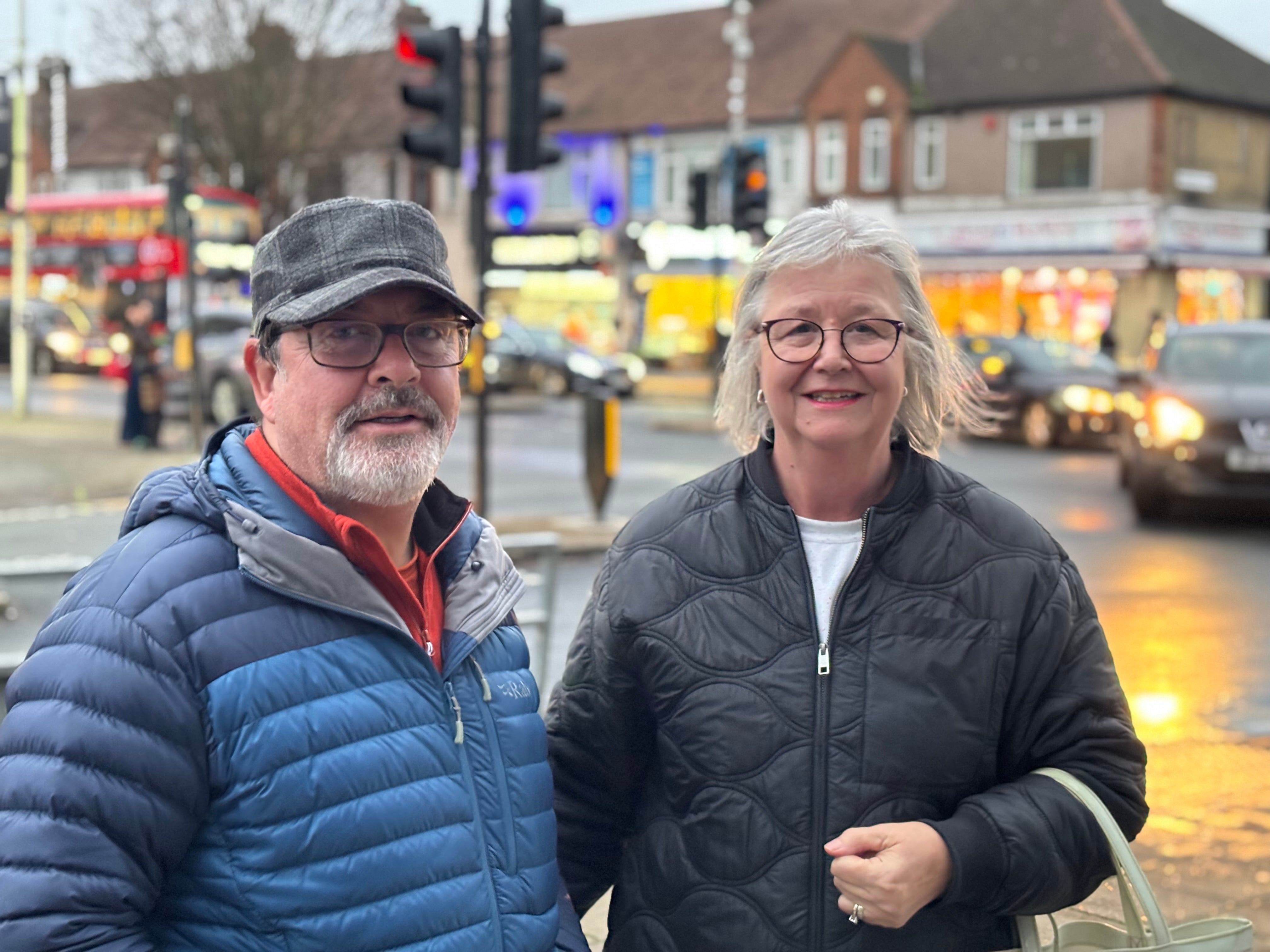 Richard and Jean Whitehead believe the Labour government should be given time to turn the tide