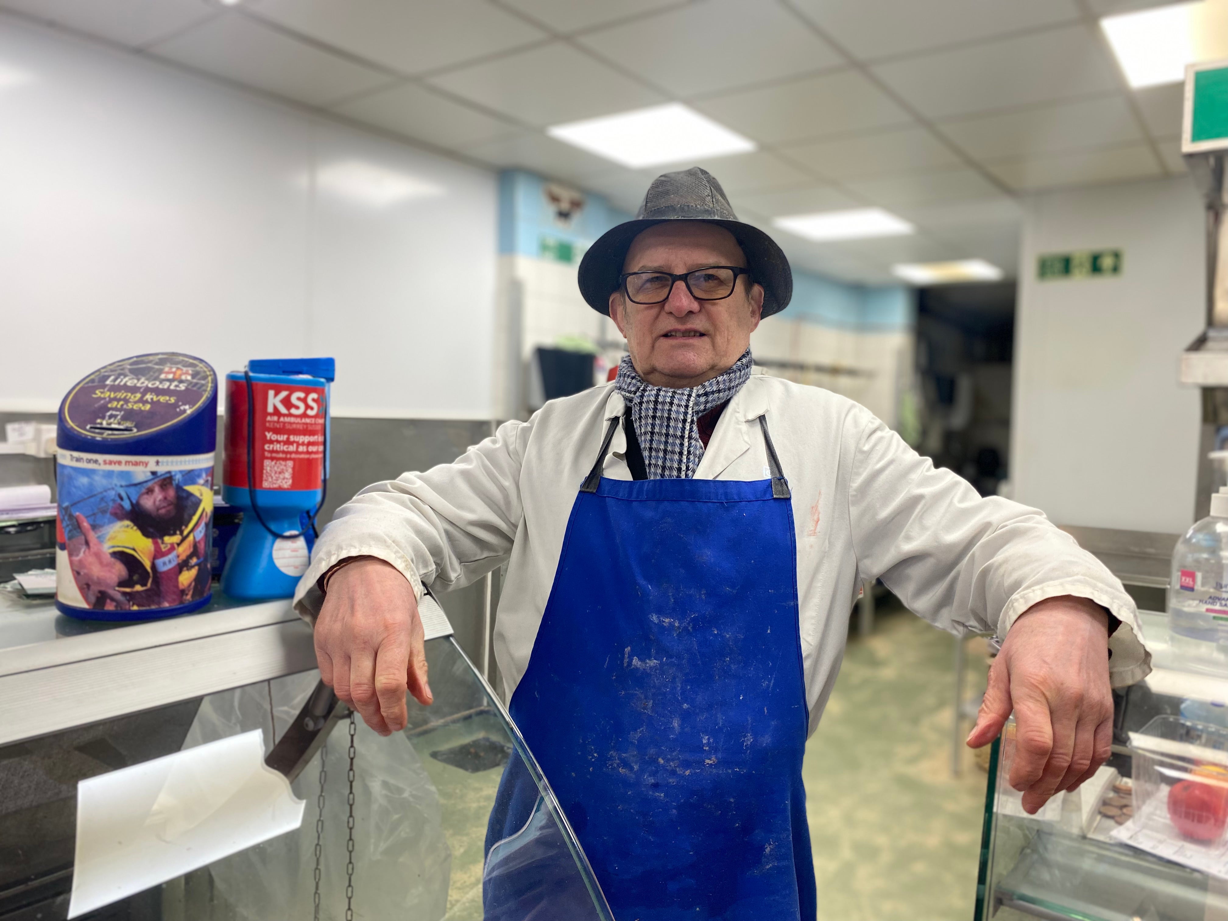 Stanley Ward inside his shop Kent Fresh Food